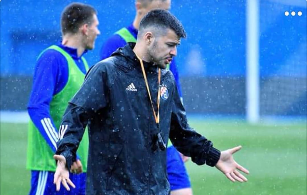 Marko Matušinskij during football training