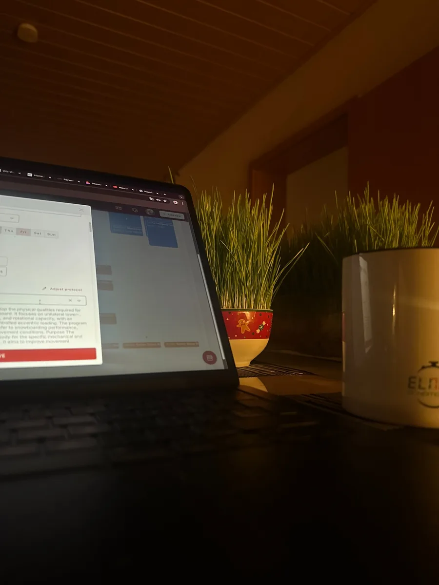 Laptop i planiranje coachinga