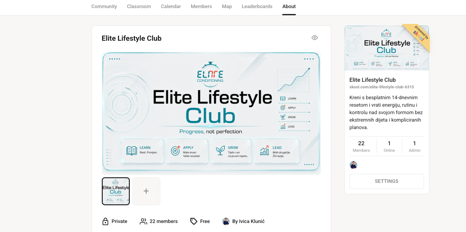 Elite Lifestyle Club Skool zajednica